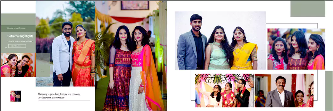 south wedding albums psd